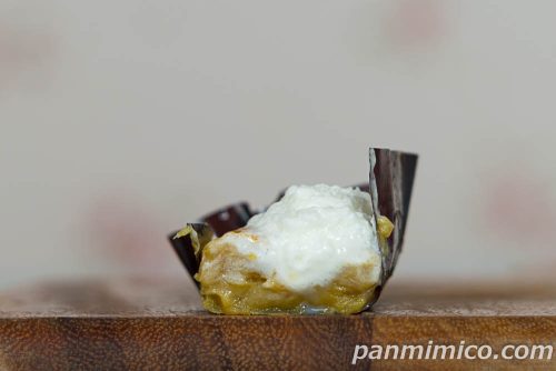 ファミリーマート「紅はるかのスイートポテト」断面の写真