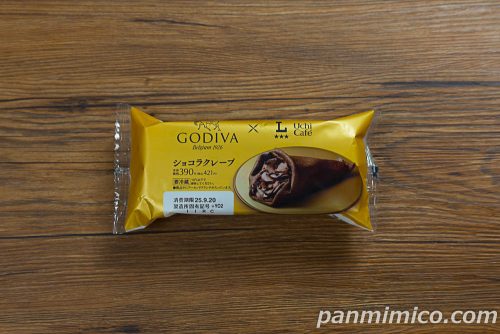 【ローソン】Uchi Café×GODIVA ショコラクレープパッケージの写真