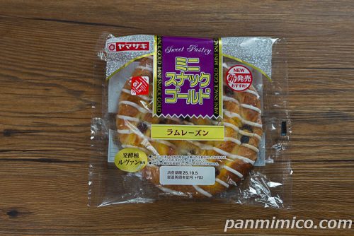 ミニスナックゴールド(ラムレーズン)【ヤマザキ】パッケージの写真
