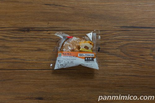 セブンの「７プレミアム　渋皮栗のベイクドマロンサンド」パッケージの写真