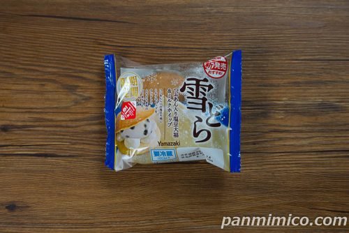 雪どら（つぶあん入り塩豆大福＆ミルクホイップ）【ヤマザキ】パッケージの写真