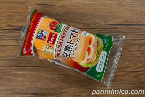 完熟トマトのイングリッシュマフィン【Pasco】パッケージの写真