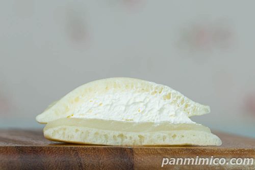 パスコの「雪見だいふくみたいなパンケーキ」断面の写真