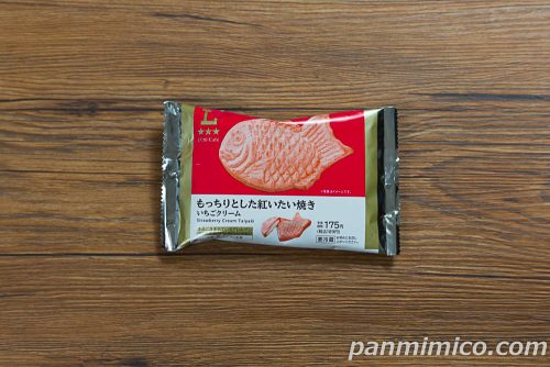 Uchi Café　もっちりとした紅いたい焼き　いちごクリーム【ローソン】パッケージの写真