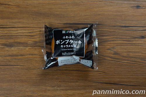 BE:FIRST　ふわふわボンブケーキ キャラメル味【ファミリーマート】パッケージの写真