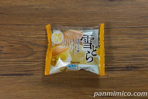 雪どら(栗あんころ餅&マロンホイップ)【ヤマザキ】パッケージの写真