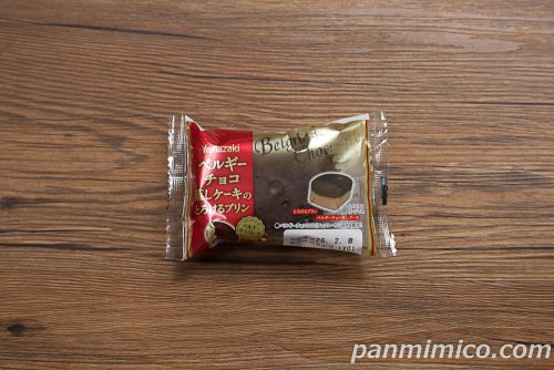 「ベルギーチョコ蒸しケーキのとろけるプリン」ヤマザキパッケージの写真