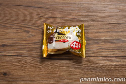 「生　チョコパイ〈クリーム4倍盛り〉」ロッテパッケージの写真