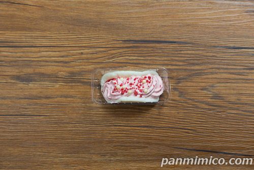 いちごミルク和むれっと【セブンイレブン】上から撮った写真