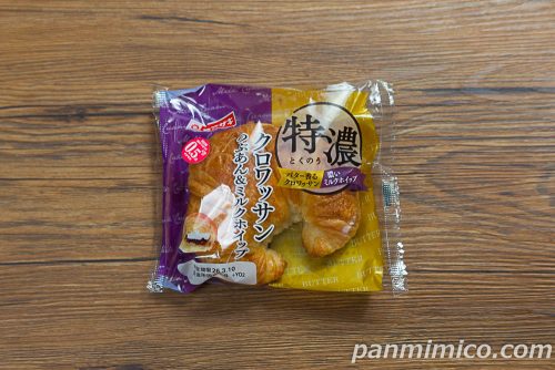 特濃クロワッサン（つぶあん＆ミルクホイップ）【ヤマザキ】パッケージの写真
