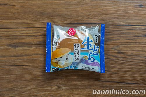 生どら（まるごと豆大福＆ミルクホイップ）【ヤマザキ】パッケージの写真