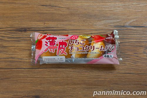 薄皮いちごチョコクリームパン（4個入）【ヤマザキ】パッケージの写真