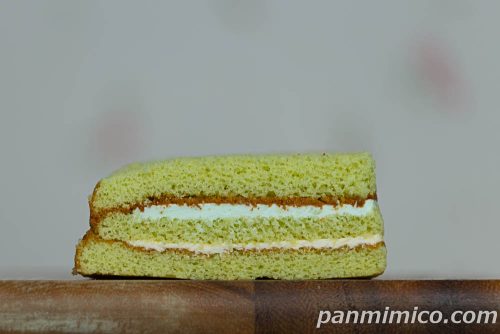 ヤマザキの「ダブルメロンスペシャル」断面の写真