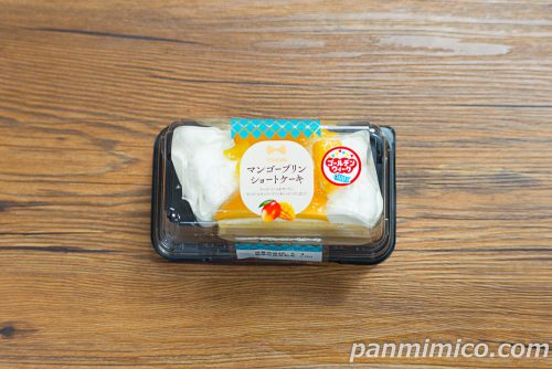 ヤマザキ「マンゴープリンショートケーキ(2個入)」パッケージの写真